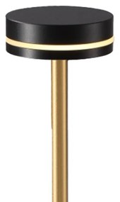 Lampka nocna czarna złota Sam 5W LED
