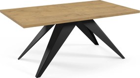 Designerski stół rozkładany na metalowej podstawie Vento