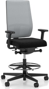 Obrotowy hoker do biura z siatkowym oparciem X-Line Counter Swivel Chair Mesh