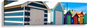 Obraz - Brighton Beach, Melbourne, Australia (170x50 cm)