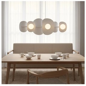 Żyrandol na linkach ELEMENTI 6xG9/8W/230V biały