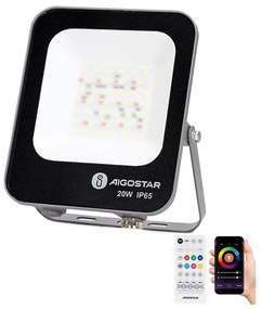 Aigostar - LED RGBW Reflektor MESH LED/20W/230V 6500K IP65 + pilot
