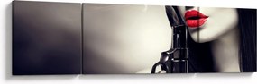 Obraz - Tajemnicza kobieta (170x50 cm)