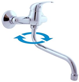 RAV Slezák SA001.5/21 - Bateria zlewozmywakowa/umywalkowa SAZAVA błyszczący chrom