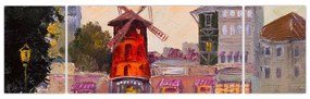 Obraz - Moulin Rouge, Paryż, Francja (170x50 cm)