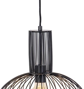 Designerska lampa wisząca czarna - Wire BakeDesignerski Oswietlenie wewnetrzne