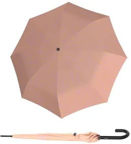 KNIRPS A.760 STICK AUTOMATIC Zebra Peach - elegancki parasol z mechanizmem kijkowym