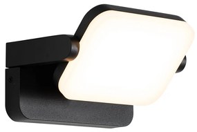 Zewnetrzna Lampa ścienna zewnętrzna czarna z wbudowanym regulowanym LED - Kamile Nowoczesny Oswietlenie zewnetrzne