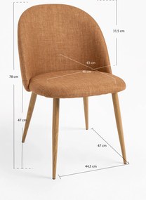 Krzeso z tkaniny Vint