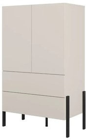 Komoda wysoka JUKON 2D2S 90cm kaszmirowa HELVETIA