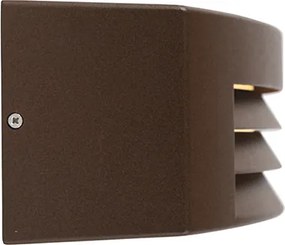 Nowoczesna lampa ścienna brązowo-rdzawa IP44 - Hurricane 1