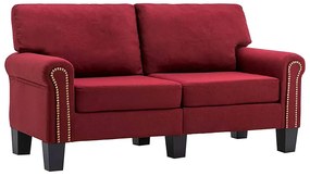 Luksusowa dwuosobowa sofa czerwone wino - Alaia 2X