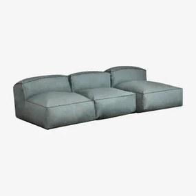 Sofa Modułowy Z Szezlongiem 3-częściowy Do Ogrodu Dojans Éter Zieleń - Sklum