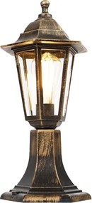 Lampa zewnętrzna antyczne złoto 42 cm IP44 - New Haven