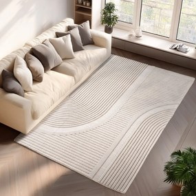 Kremowy dywan odpowiedni do prania 200x290 cm Pompei 1612 – Ayyildiz Carpets