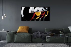 Fotoobraz na płótnie Minimalistyczne Kieliszki W Czerni