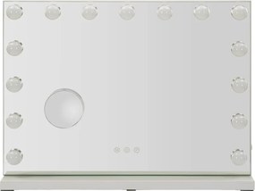 Lustro ścienne w oświetleniem i półką 55x43 cm Hollywood – Mauro Ferretti