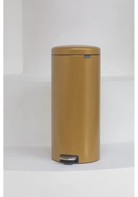 Stalowy kosz na śmieci z pedałem w kolorze złota 30 l NewIcon – Brabantia