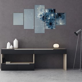 Obraz - Delikatne kwiaty (125x70 cm)
