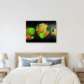 Obraz na szkle abstrakcji - Kule (70x50 cm)