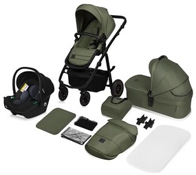 Lionelo - Wózek wielofunkcyjny 3 w 1 AMBER PLUS Green Forest