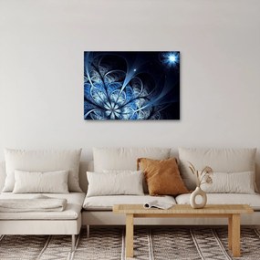 Obraz ciemnoniebieskiego kwiatu (70x50 cm)
