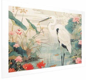 Plakat Nad azjatyckim stawem 60x40 cm bez ramy z marginesem ARTGEIST B