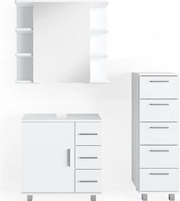 Zestaw mebli łazienkowych biały 60x33x60.8 ilias