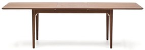 Rozkładany stół z dodatkowym blatem w dekorze orzecha 100x200 cm Elan – Kave Home