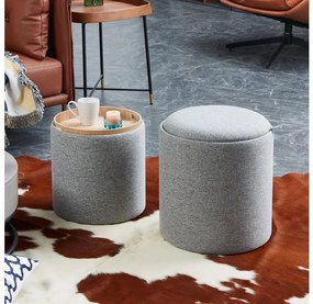 Eglo 424022 - ZESTAW 2x Taboret MASHIKE śr. 34,5/39 cm szary