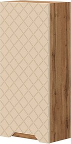 Szafka łazienkowa dąb/kaszmir ze strukturą płytek 20x33x72.6 lotta