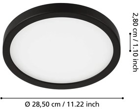 Czarna lampa sufitowa LED FUEVA 5 – EGLO