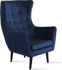 FOTEL USZAK MARSHAL GRANATOWY