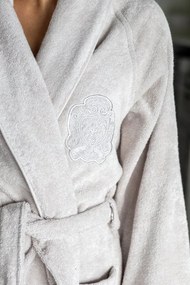 Modalowy unisex szlafrok DELUXE Biały XXL