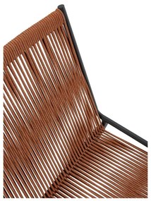 Metalowe krzesła zestaw sztaplowane 2 szt. w kolorze terakoty Emily – Marckeric