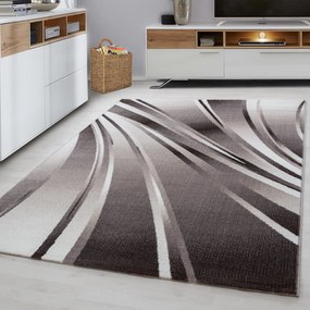 Dywan nowoczesny Parma Linie brązowy 280 cm x 370 cm