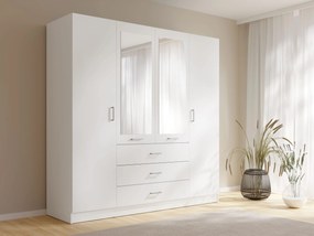 Szafa NEVARIS - Biały / 200 cm