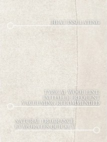 Kremowy okrągły dywan z mieszanki wełny tkany ręcznie ø 160 cm Kari Organic – Villeroy&amp;Boch