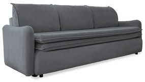 Szara aksamitna rozkładana sofa Miuform Tender Eddie