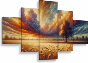Obraz – Drzewo na polu (125x70 cm)