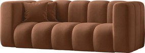 Sofa modułowa dwuosobowa Grand, tkanina Salvador, Brązowy