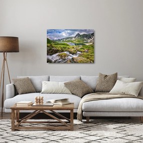 Obraz na szkle - Widok na górę Riła (70x50 cm)