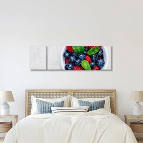 Obraz- miska z leśnymi owocami (170x50 cm)