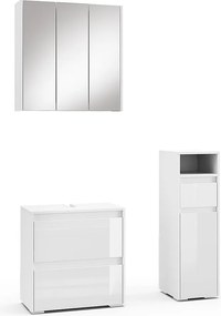 Zestaw mebli łazienkowych biały 60x30x62 majest