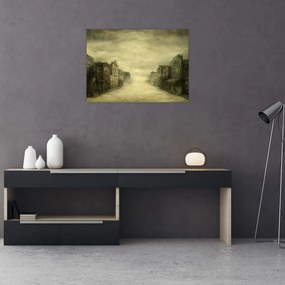Obraz westernowego miasteczka (70x50 cm)