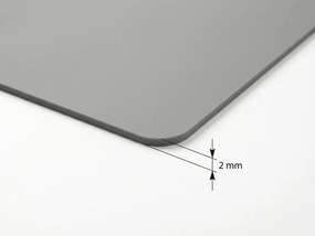 Wodoodporna mata na stół 50x80 cm, szara / grafitowa