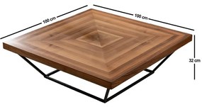 Stolik konferencyjny Cora Walnut