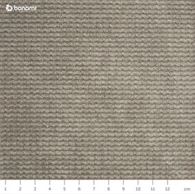 Szara sztruksowa rozkładana/ze schowkiem sofa 215 cm Bjork – Bonami Selection