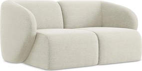 Modułowa sofa 2-osobowa - z tkaniny bouclé - piaskowy - LANI