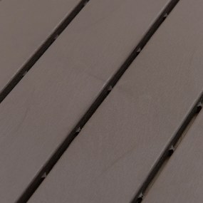 Zestaw 9 płytek podłogowych Outsunny, mechanizm zatrzaskowy, imitacja drewna, kolor brązowy, 30 x 30 x 2 cm (wymiary 1 płytki)